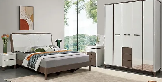 Giường ngủ + Tủ 5 cánh + Bàn phấn V807