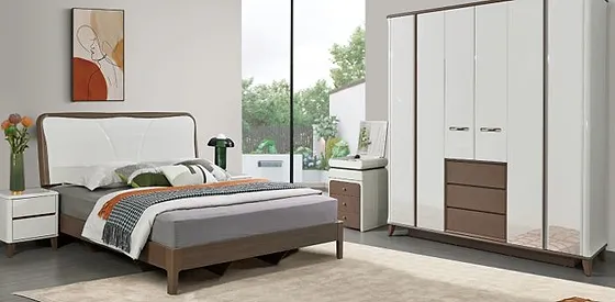 Giường ngủ + Tủ 6 cánh + Bàn phấn V807