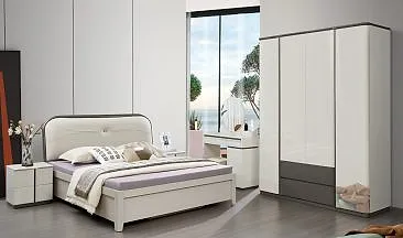 Giường ngủ 1m6 + Tủ 4 cánh + Bàn phấn F01
