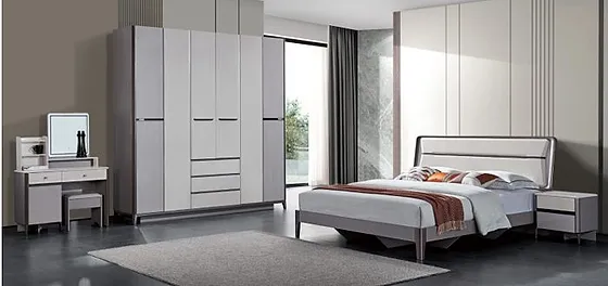 Giường ngủ 1m8 + Tủ 6 cánh 3101
