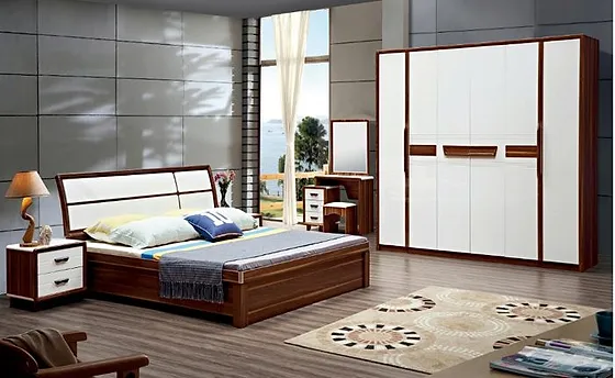 Tủ áo 6 cánh + Giường ngủ 1m8 + Bàn phấn 1956#yg